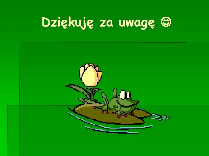 Dziękuję za uwagę 