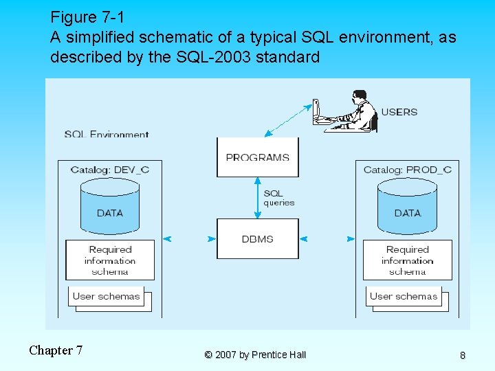 Figure 7 -1 A simplified schematic of a typical SQL environment, as described by