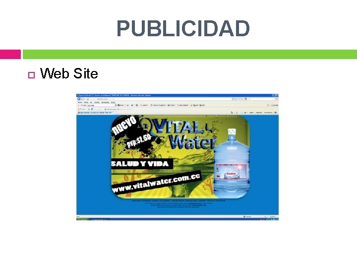 PUBLICIDAD Web Site 