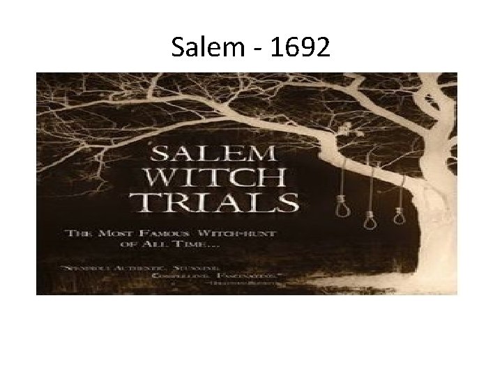 Salem - 1692 