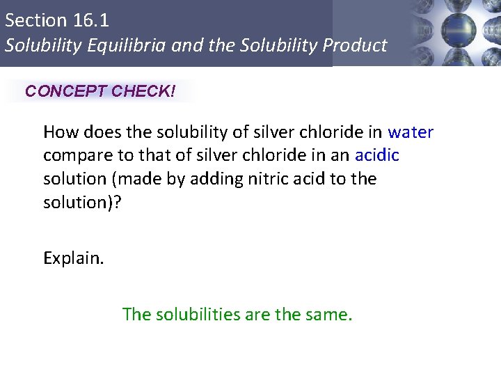 AP Chapter 16 Solubility and Complex Ion Equilibria