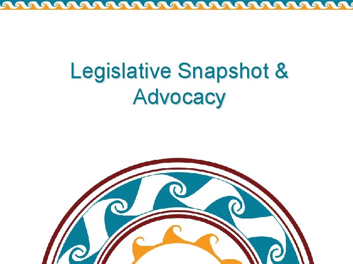 Legislative Snapshot & Advocacy Legislative Snapshot & Advocacy