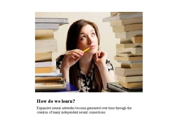 How do we learn? Expansive neural networks become generated over time through the creation