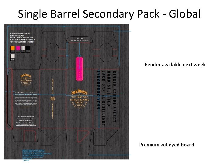 Single Barrel Secondary Pack - Global Render available next week Premium vat dyed board