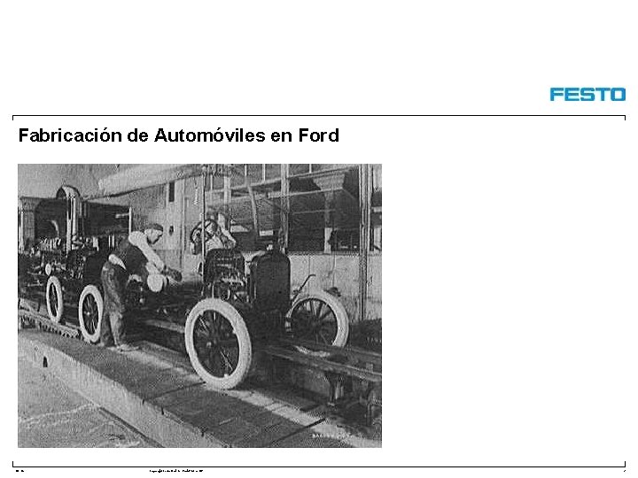 Fabricación de Automóviles en Ford DC-R/ Copyright Festo Didactic Gmb. H&Co. KG 2 