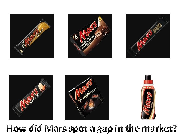 How did Mars spot a gap in the market? 