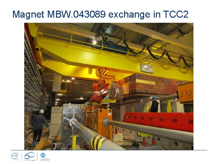 Magnet MBW. 043089 exchange in TCC 2 