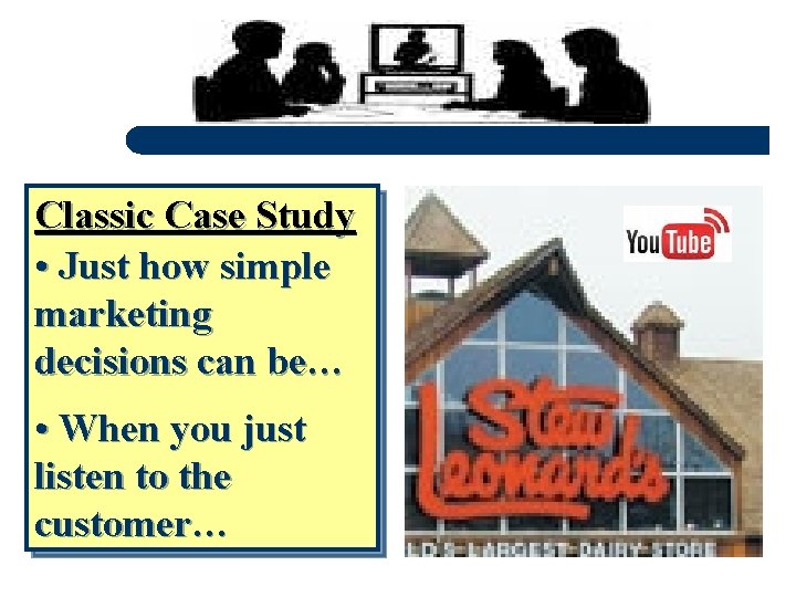 Classic Case Study • Just how simple marketing decisions can be… • When you