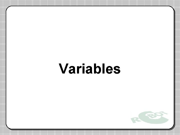 Variables 