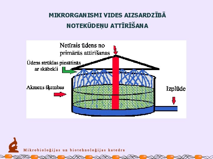 MIKRORGANISMI VIDES AIZSARDZĪBĀ NOTEKŪDEŅU ATTĪRĪŠANA 