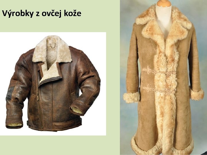 Výrobky z ovčej kože 