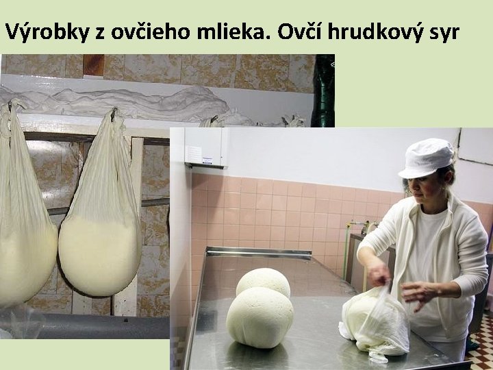 Výrobky z ovčieho mlieka. Ovčí hrudkový syr 