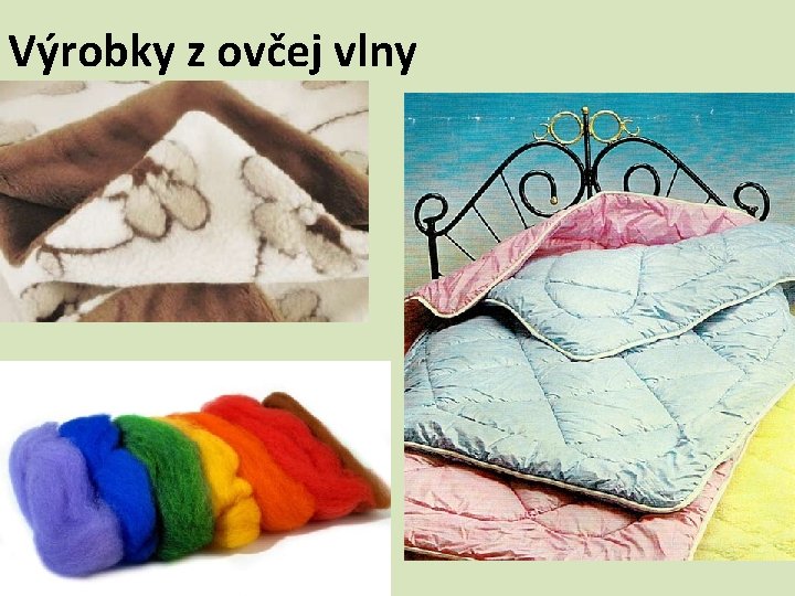 Výrobky z ovčej vlny 