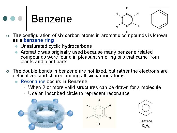 Benzene ¢ The configuration of six carbon atoms in aromatic compounds is known as