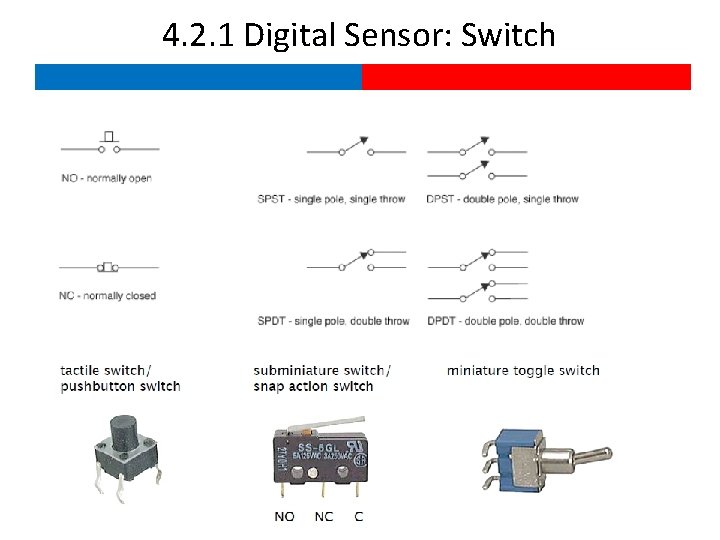 4. 2. 1 Digital Sensor: Switch 