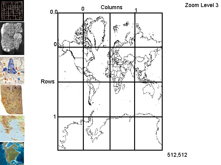 0, 0 0 Columns 1 Zoom Level 3 0 Rows 1 512, 512 