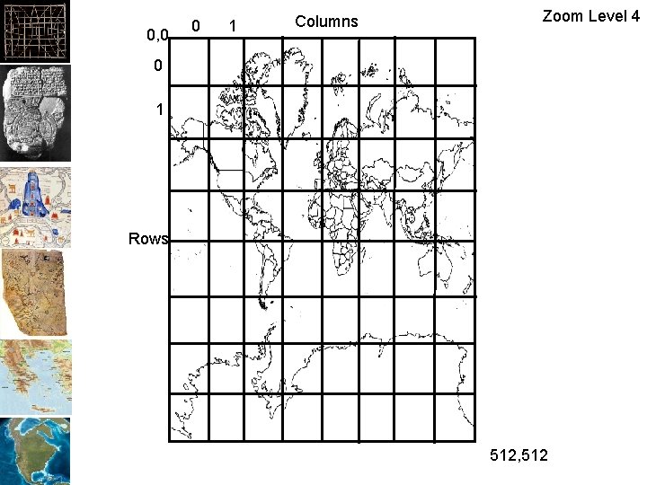 0, 0 0 1 Columns Zoom Level 4 0 1 Rows 512, 512 