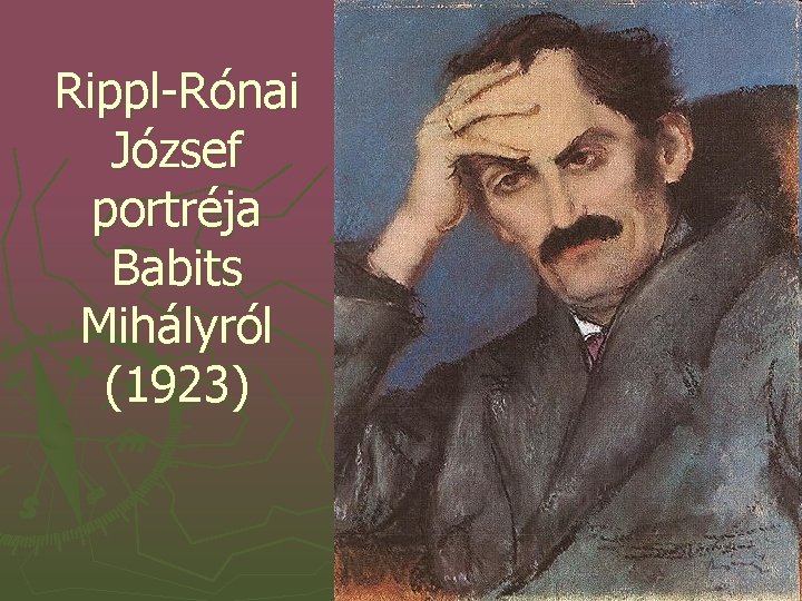 Rippl-Rónai József portréja Babits Mihályról (1923) 