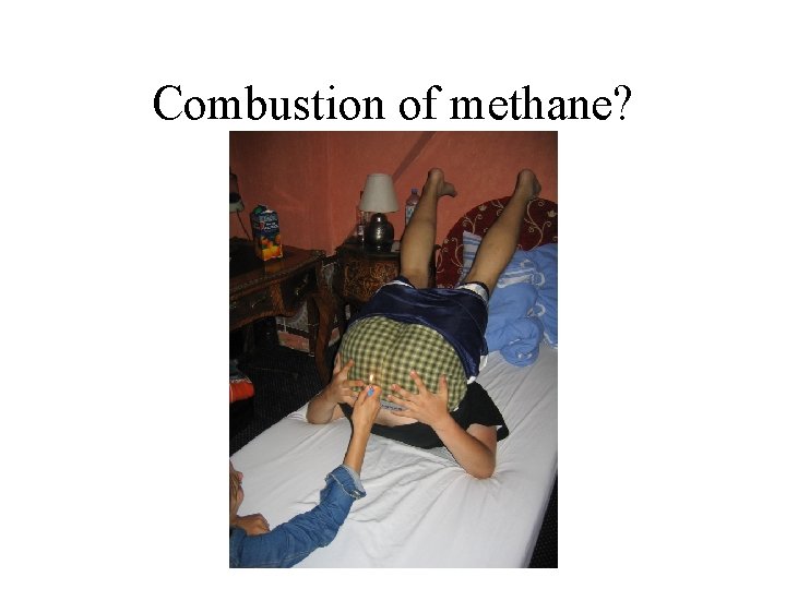 Combustion of methane? 