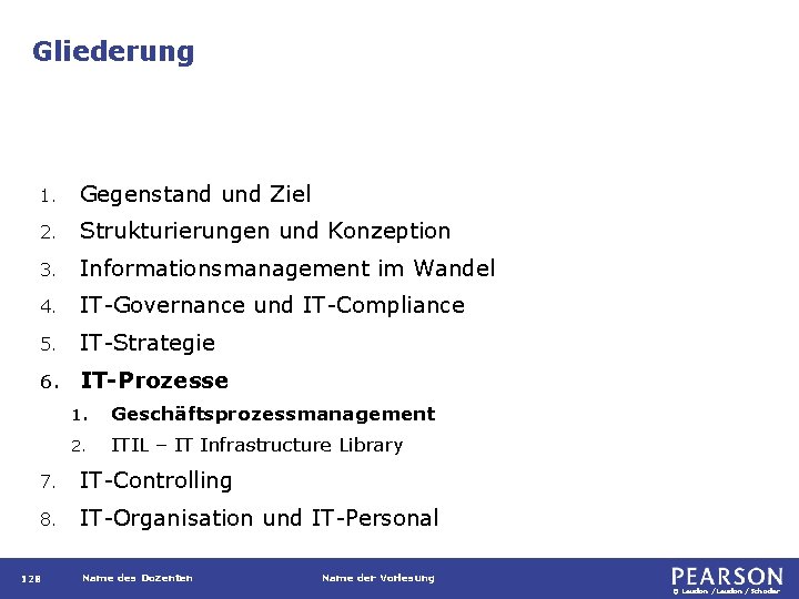 Gliederung 1. Gegenstand und Ziel 2. Strukturierungen und Konzeption 3. Informationsmanagement im Wandel 4.