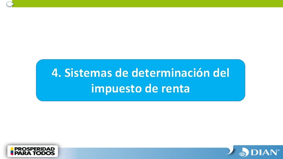 4. Sistemas de determinación del impuesto de renta 