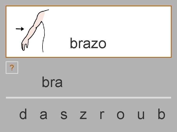 brazo ? bra d a s z r o u b 