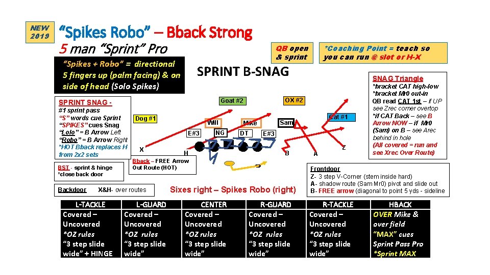 NEW 2019 “Spikes Robo” – Bback Strong 5 man “Sprint” Pro “Spikes + Robo”