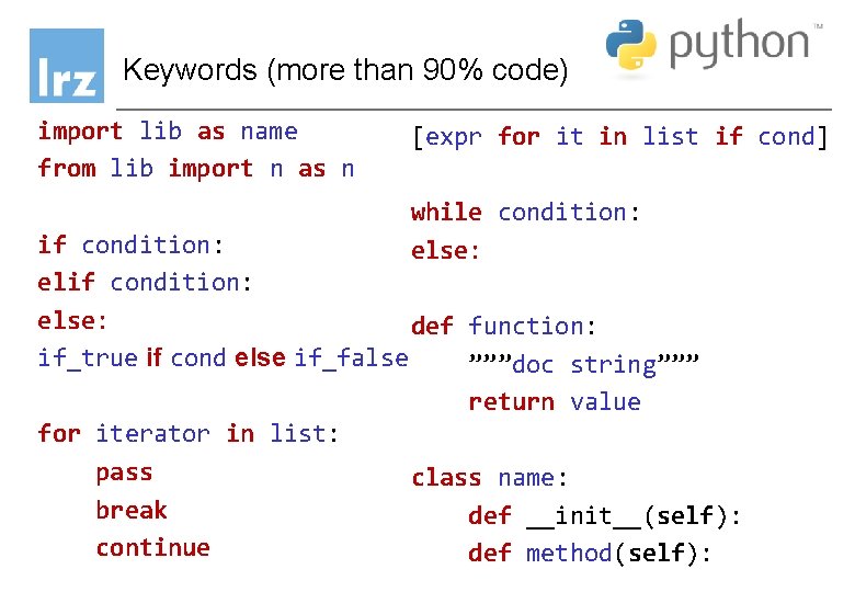 Keywords (more than 90% code) import lib as name from lib import n as Keywords (more than 90% code) import lib as name from lib import n as