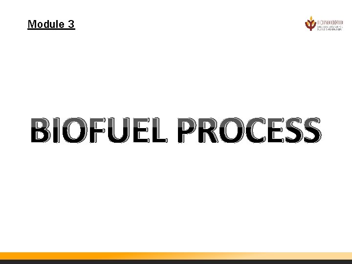 Module 3 BIOFUEL PROCESS 