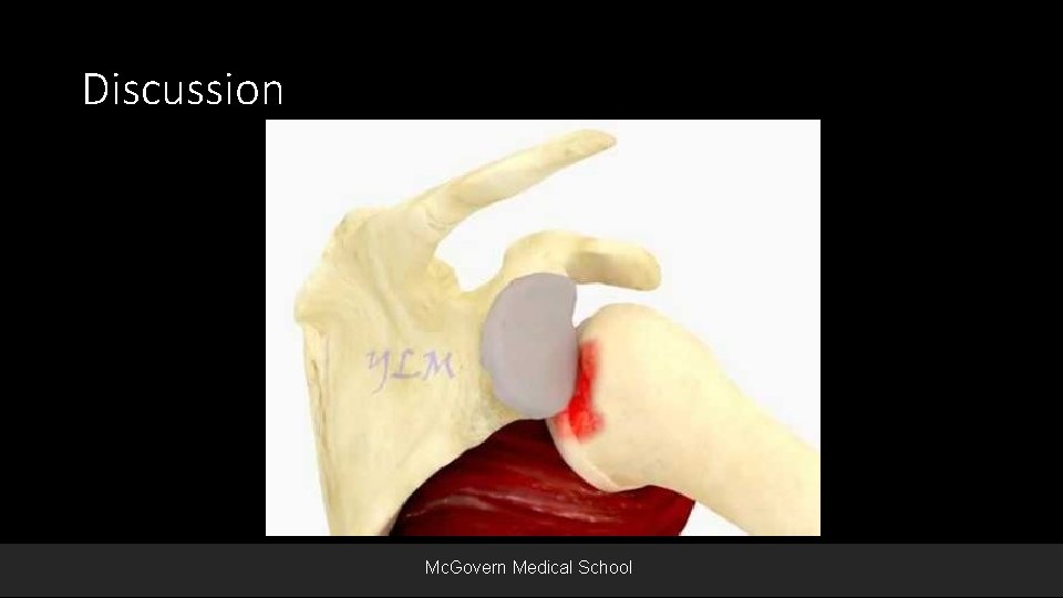 Discussion Mc. Govern Medical School 