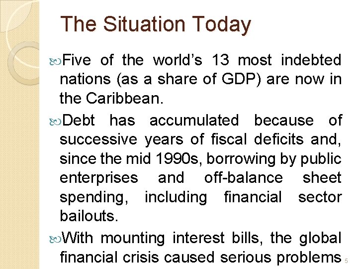 Stabilization and Structural Adjustment Programmes in Jamaica 1