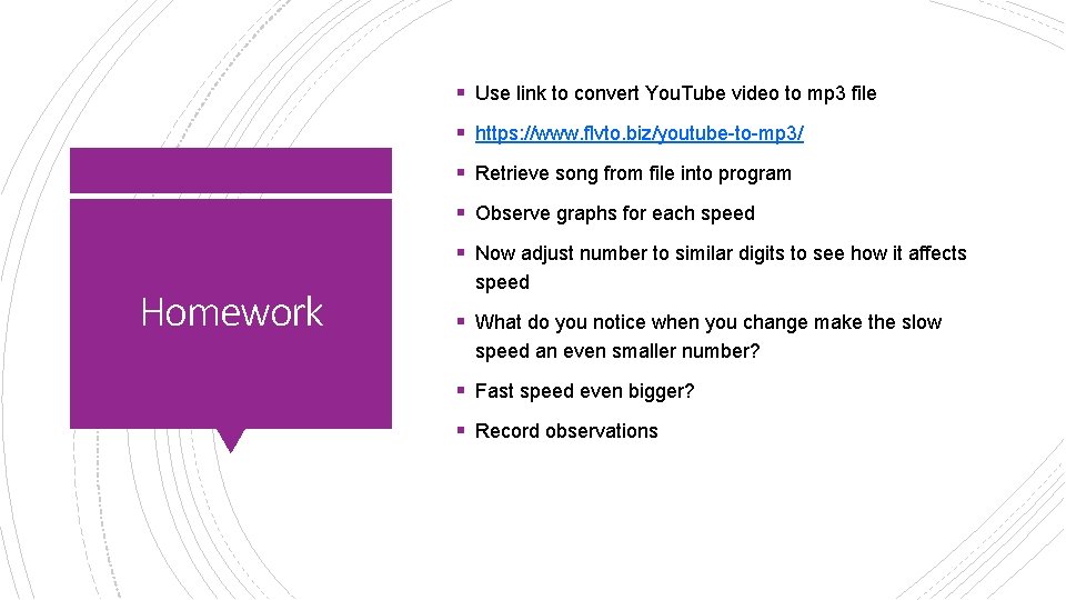 § Use link to convert You. Tube video to mp 3 file § https: