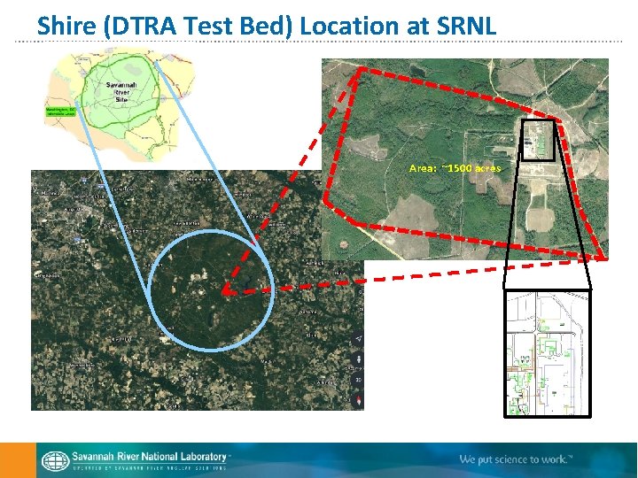 Shire (DTRA Test Bed) Location at SRNL Area: ~1500 acres 
