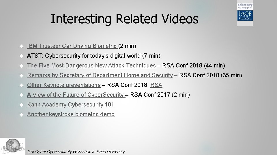 Interesting Related Videos IBM Trusteer Car Driving Biometric (2 min) AT&T: Cybersecurity for today’s