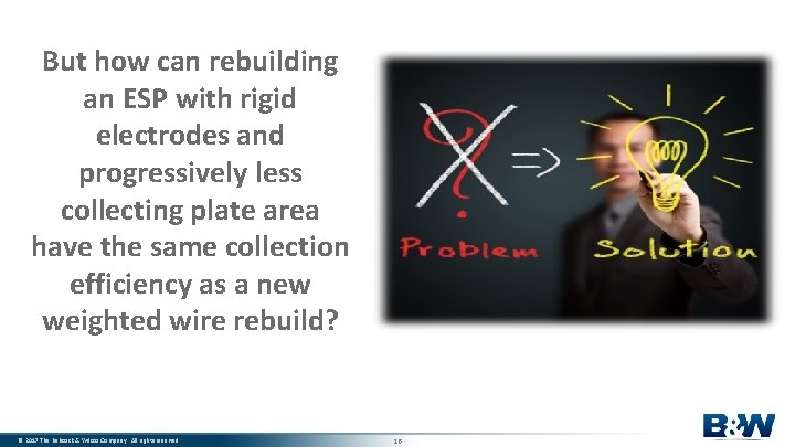 But how can rebuilding an ESP with rigid electrodes and progressively less collecting plate