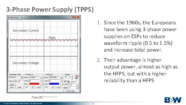 3 -Phase Power Supply (TPPS) 1. Since the 1960 s, the Europeans have been