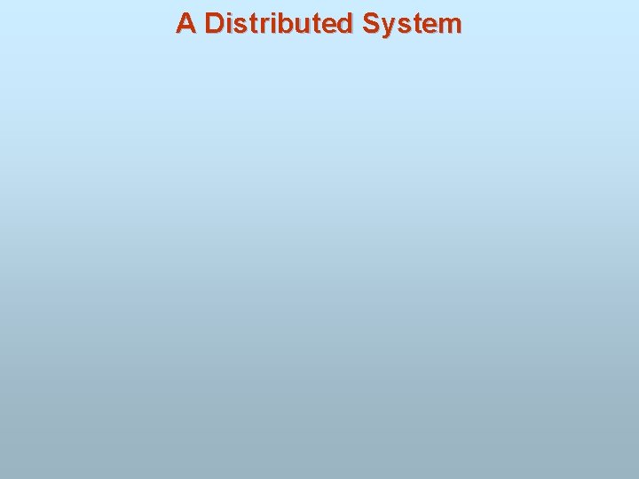 A Distributed System 