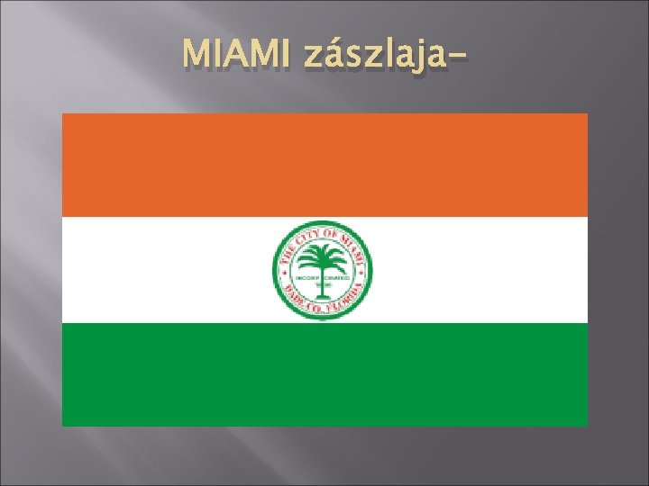 MIAMI zászlaja- 