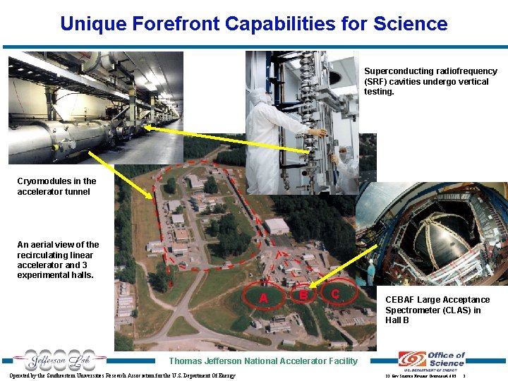 Jefferson Lab Overview Anthony W Thomas Chief Scientist