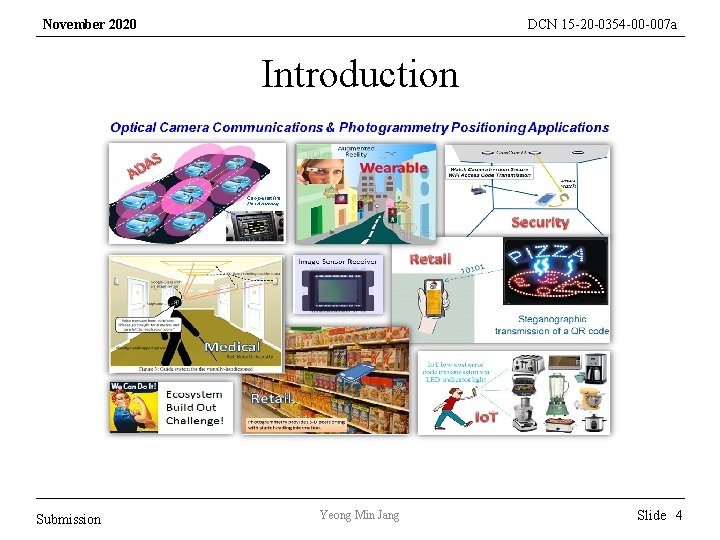 November 2020 DCN 15 -20 -0354 -00 -007 a Introduction Submission Yeong Min Jang