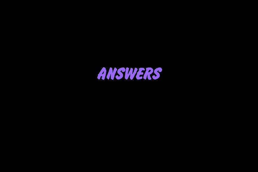ANSWERS 
