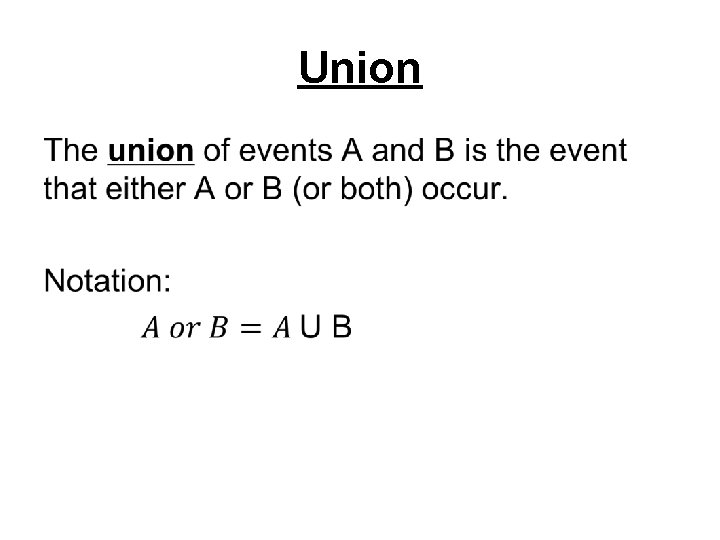 Union • 