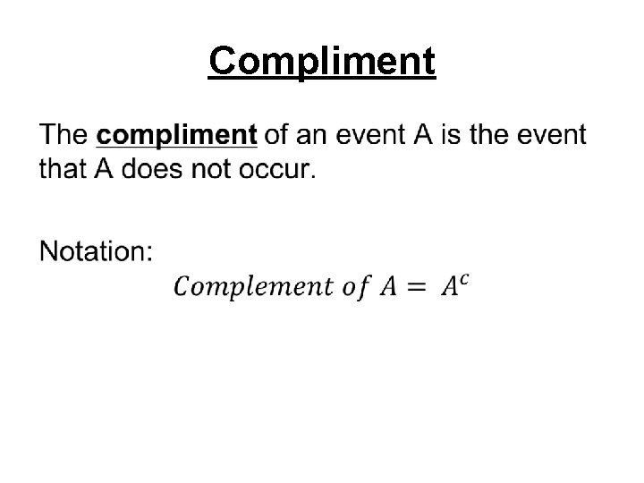 Compliment • 