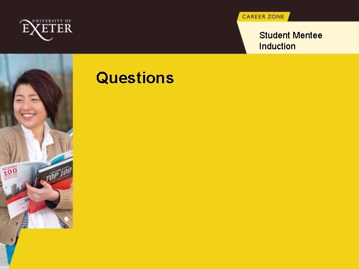 Student Mentee Induction Questions 