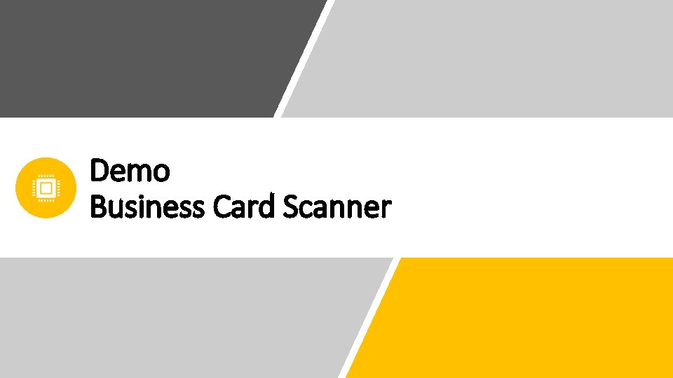 Demo Business Card Scanner 