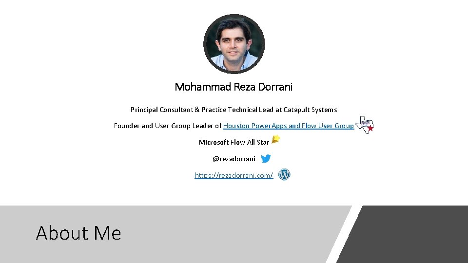 Mohammad Reza Dorrani Principal Consultant & Practice Technical Lead at Catapult Systems Founder and
