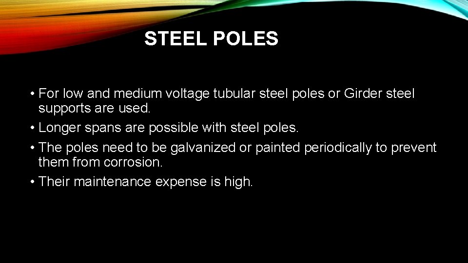 STEEL POLES • For low and medium voltage tubular steel poles or Girder steel