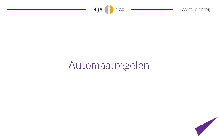 Automaatregelen 