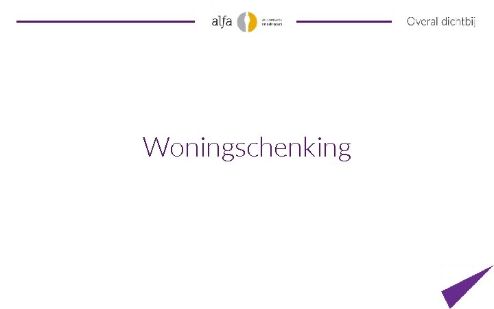 Woningschenking 