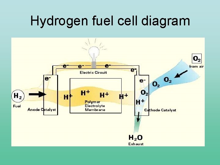 Hydrogen fuel cell diagram 
